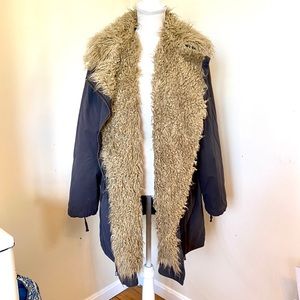 Free People Women’s Fur Lined Coat